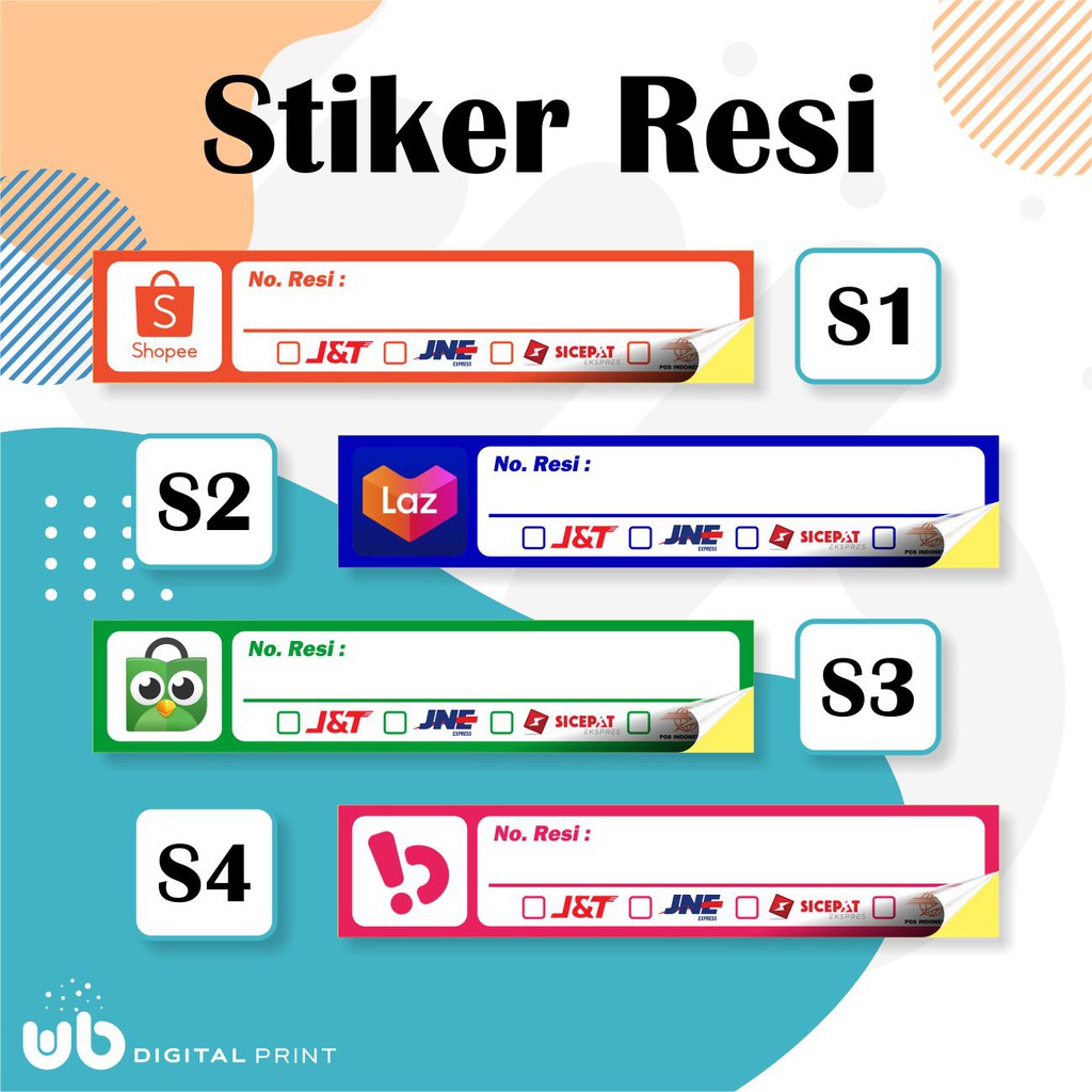 

STIKER LABEL RESI | LANGSUNG TEMPEL | BAHAN CHROMO | MURAH (COD)