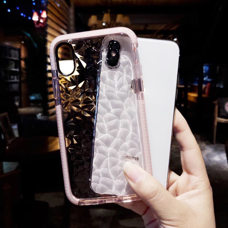 Case Pola Berlian Warna Permen Untuk iPhone X 6S 7 8 11 11 pro max 12 13 14 pro max