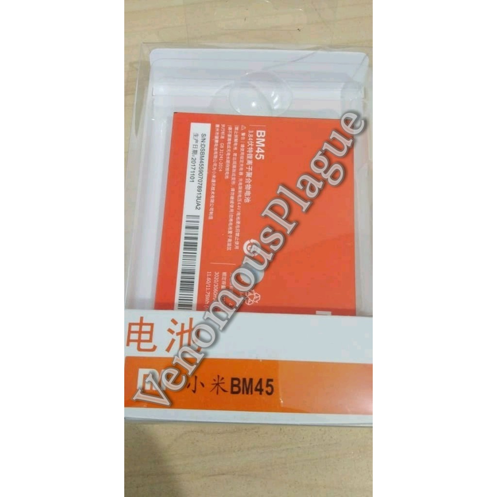 Battery Batre Baterai Batrei HP XIAOMI REDMI NOTE2 NOTE 2 PRIME BM45 BM 45 BM-45 ORIGINAL XIAOMI