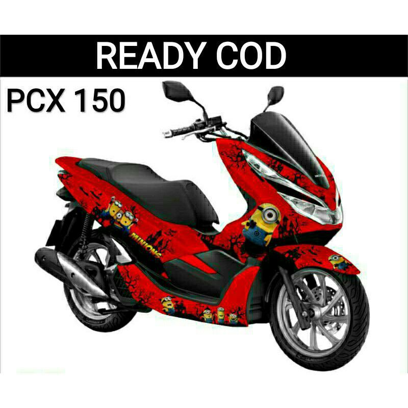 Decal sticker pcx 150 biru putih doraemon full body