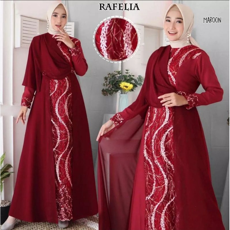 GAMIS BRUKAT SUPER JUMBO RAFELIA by RAYHANUN ld 90 sampai 160 170 180