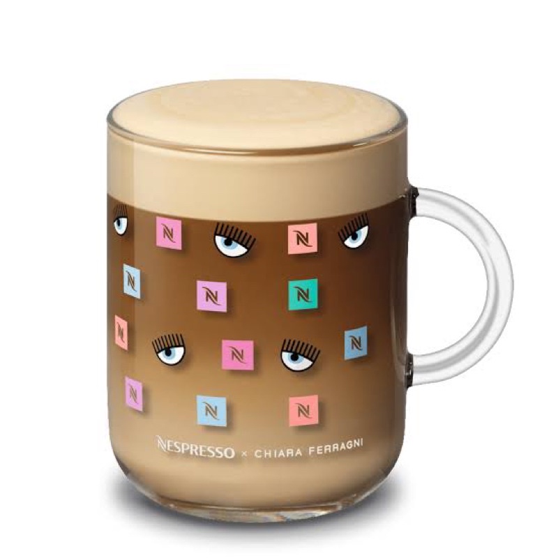 Nespresso X Chiara Ferragni mug gelas coffee