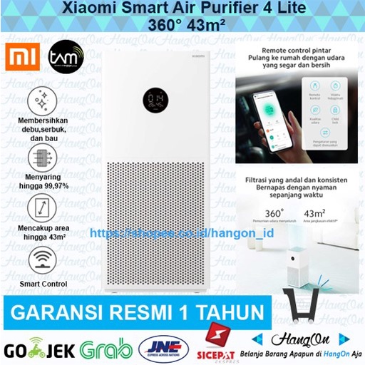 Xiaomi Smart Air Purifier 4 Lite Pembersih Udara / Penyaring Udara / Filter Udara Pintar 360° 43m²