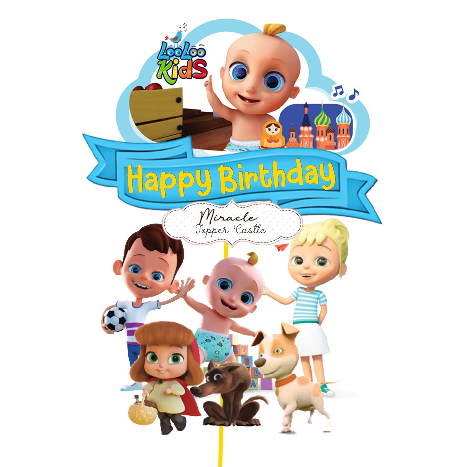 Looloo kids cake topper