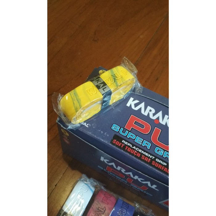 Langsung Order GRIP KARAKAL PU SUPER GRIP MULTI | GRIP RAKET | GRIP BADMINTON - Kuning Limited