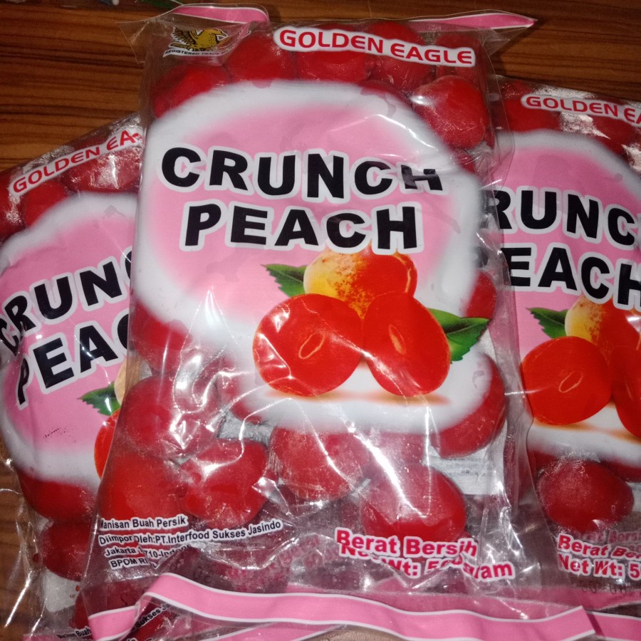 

HS manisan buah persik crunch peach