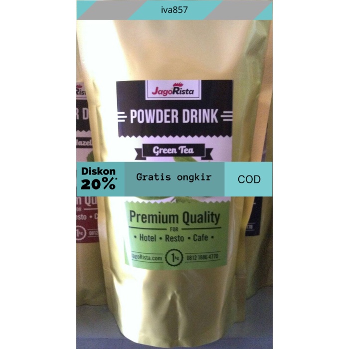 

PROMO Bubuk Minuman Premium Matcha Green Tea 1 kg GRATIS ONGKIR