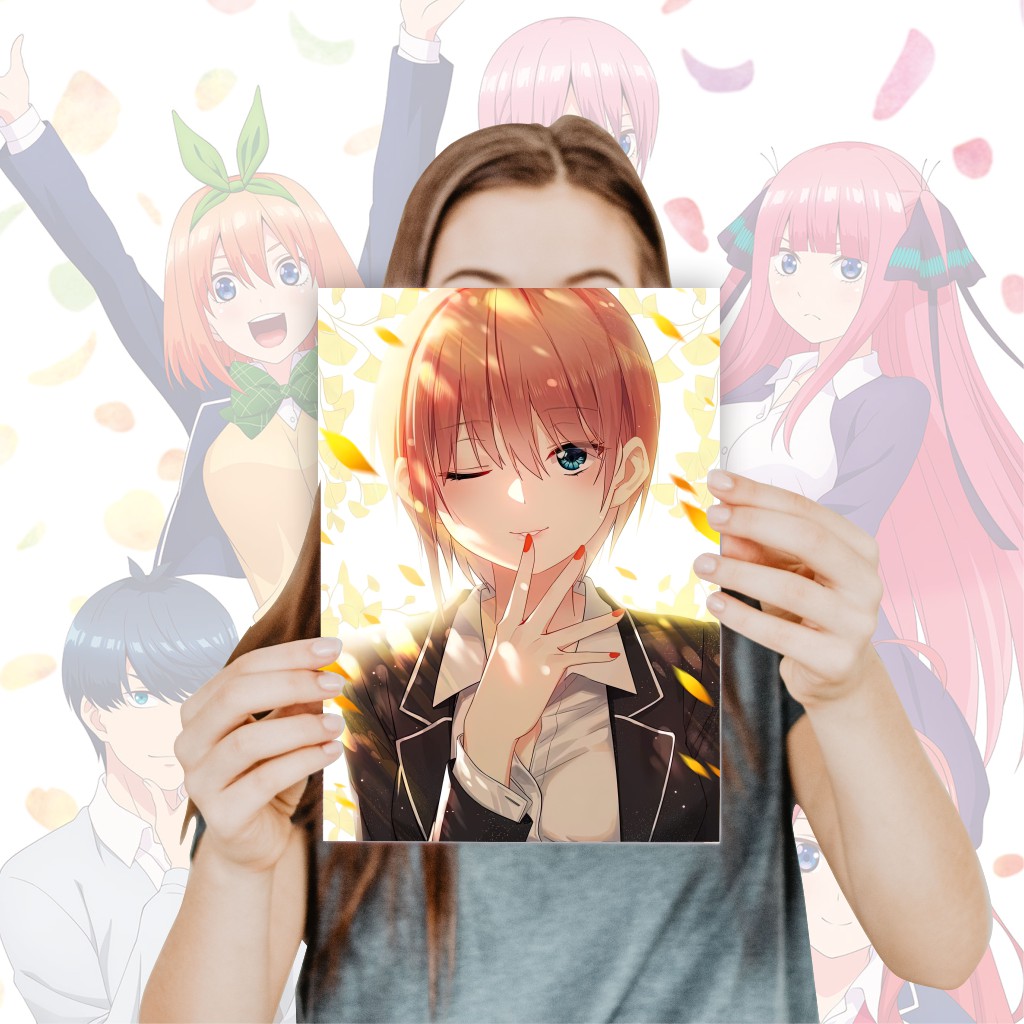 Poster Go Toubun No Hanayome Anime Size A4+ - Ichika Nino Miku Yotsuba Itsuki Fuutaro-11 Ichika C