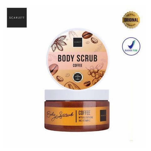[ 1Kg = 6Pcs ] SCARLETT LULUR BULAT COFFEE BRIGHTENING BY FELICIA ANGELISTA BPOM / SCRUB SCARLETT