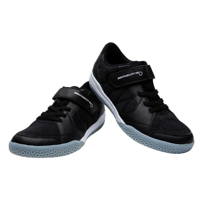 Sepatu badminton pria hitam badminton shoes strap black