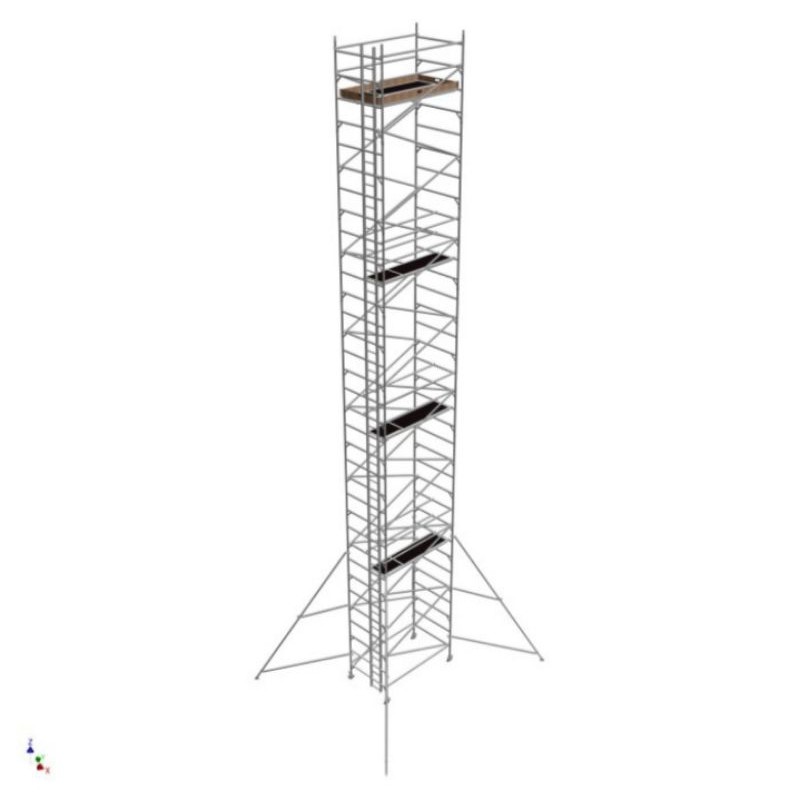 16m DW - Aluminium Mobile Tower / Aluminium Scaffolding INSTANT UPRIGHT Original