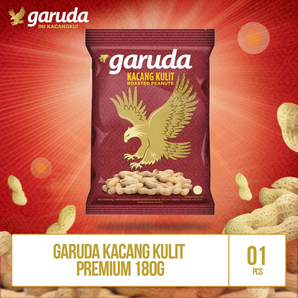 

PROMO KACANG KULIT PREMIUM - 180GR BY GARUDAFOOD TERMURAH
