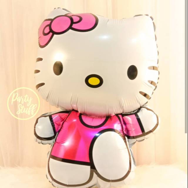 Balon Hello Kitty ( Jual perlengkapan ulang tahun alat pesta jasa dekorasi Jakarta )