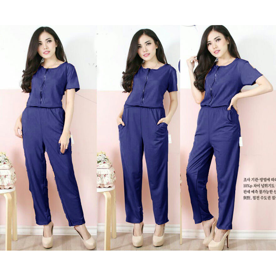 Baju Jumsuit Wanita Della Casual