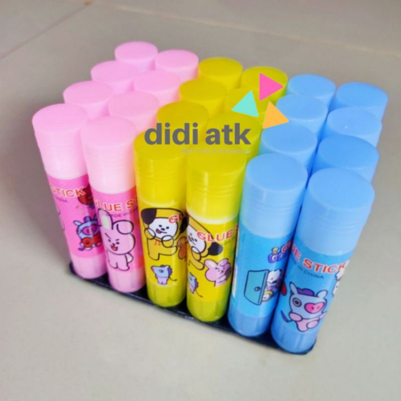 

[24Pcs] Glue Stik Karakter Bts & Bt21 10g