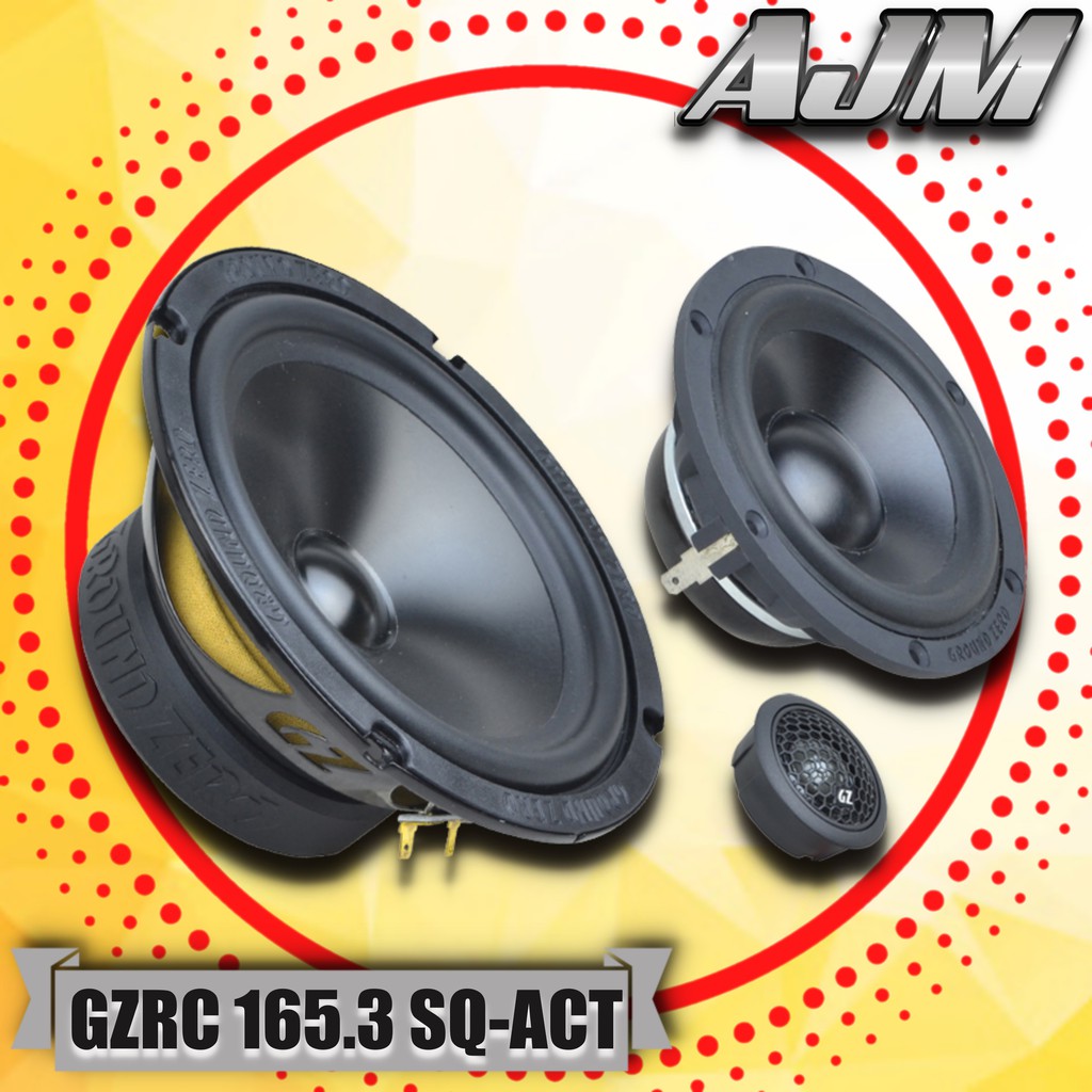 Speaker 3 way GROUND ZERO GZRC 165.3 SQ ACT not CRESCENDO not HELIX