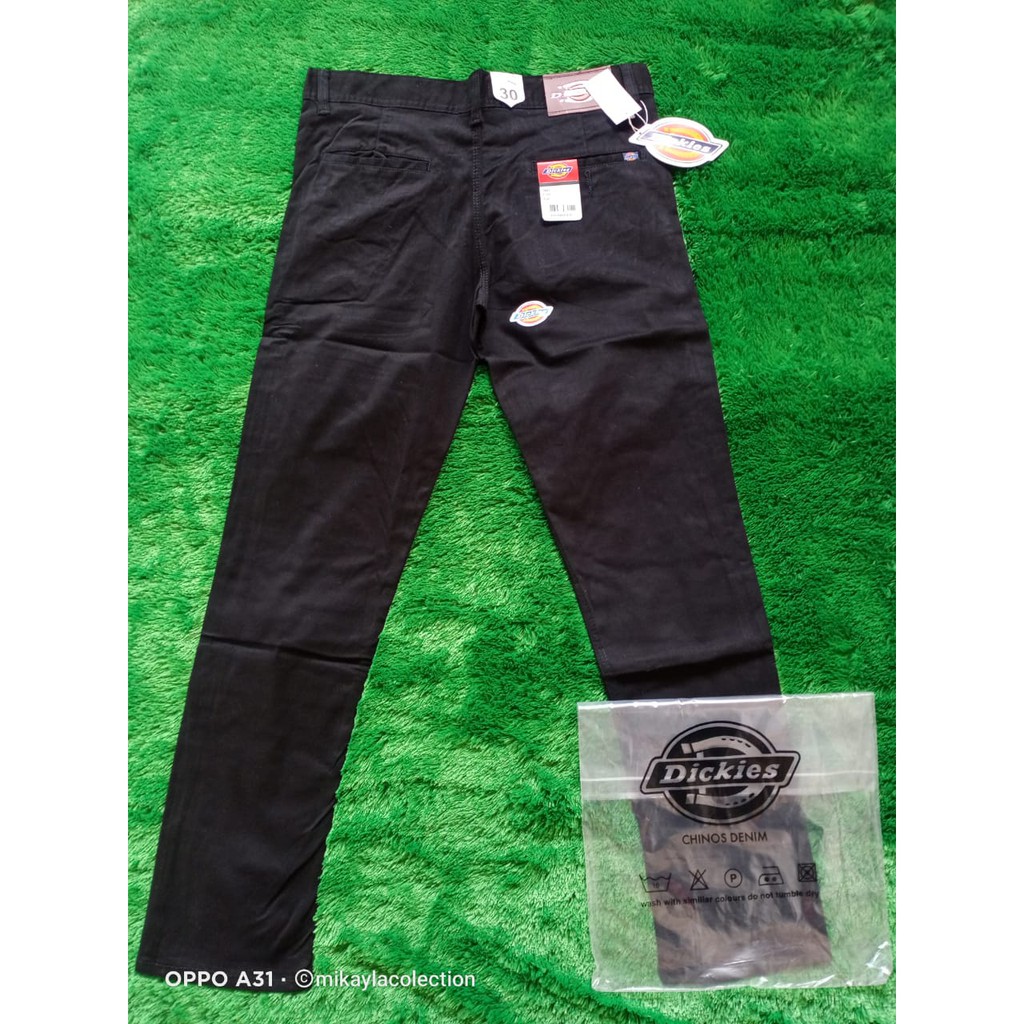 Celana Chino Pria Hitam Panjang Distro Dickies