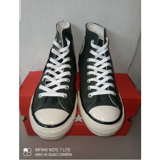 Converse High Egret 100% Original Leather (Kulit) Sole Rubber BNIB