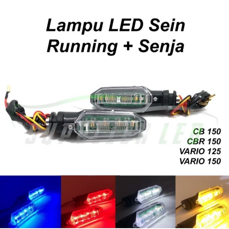 Lampu sen running + senja vario 150 2018 2 in 1