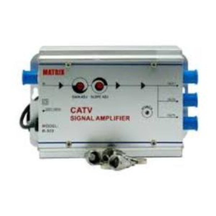 Spliter AC Booster 3 Way CATV Signal Amplifier sinyal kuat RAPID