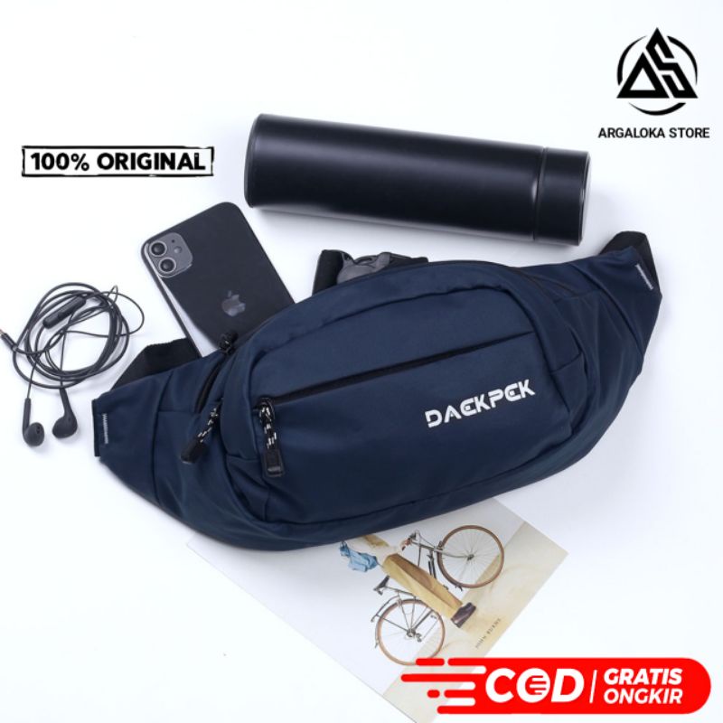 ARGL Tas Selempang Waistbag Pria Anti Air Tas Pinggang Cowok Kecil Waterproof