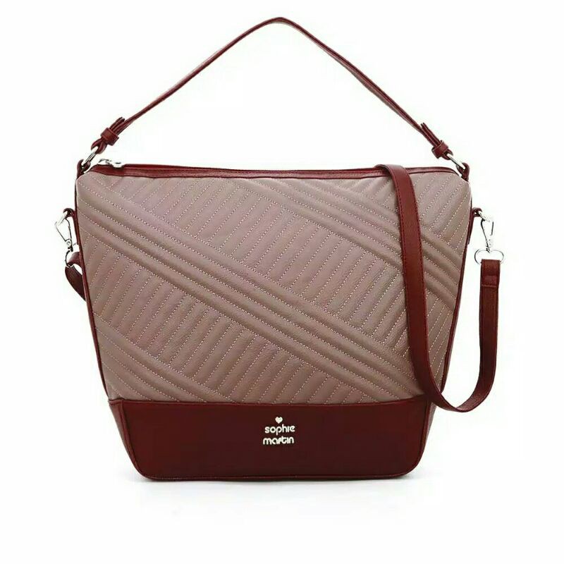 TAS LINDHANA DUSTY PINK SOPHIEMARTIN PARIS/TAS SELEMPANG BESAR SOPHIE ORIGINAL