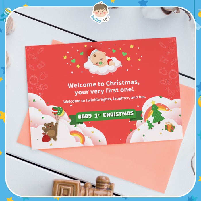 Heiby Baby Gift Card (Christmas) / Kartu Ucapan Bayi