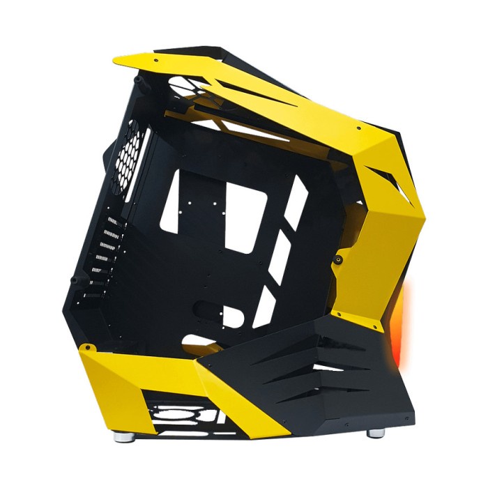 PRIME C-[R] BLACK YELLOW - ALUMUNIUM EXTREME GAMING CASE