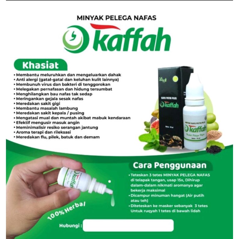 KAFFAH MINYAK KAYU PUTIH PLUS