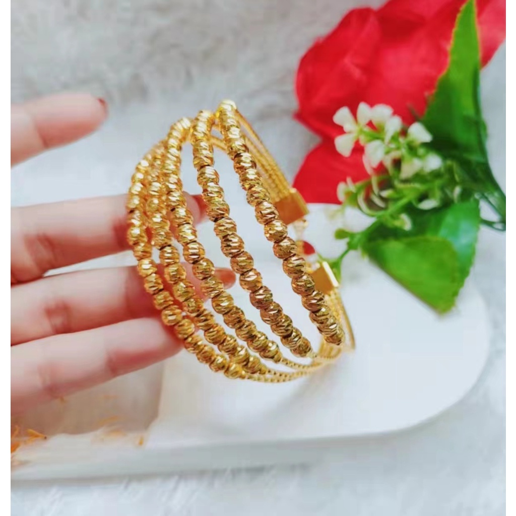 Gelang Xuping Biji Bola Perhiasan Fashion Lapis Emas 24k 1223