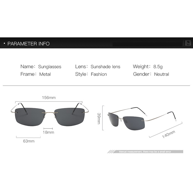 Kacamata Polarized UV400 Bentuk Persegi Panjang Bahan Metal Gaya Retro Untuk Pria