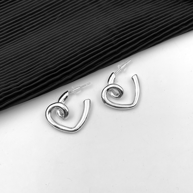 Anting Tusuk Sterling Silver 925 Model Hati Untuk Wanita