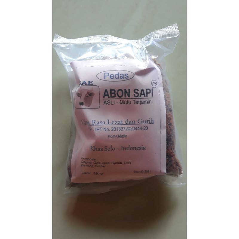 

Abon SAE - Pedas 250gram