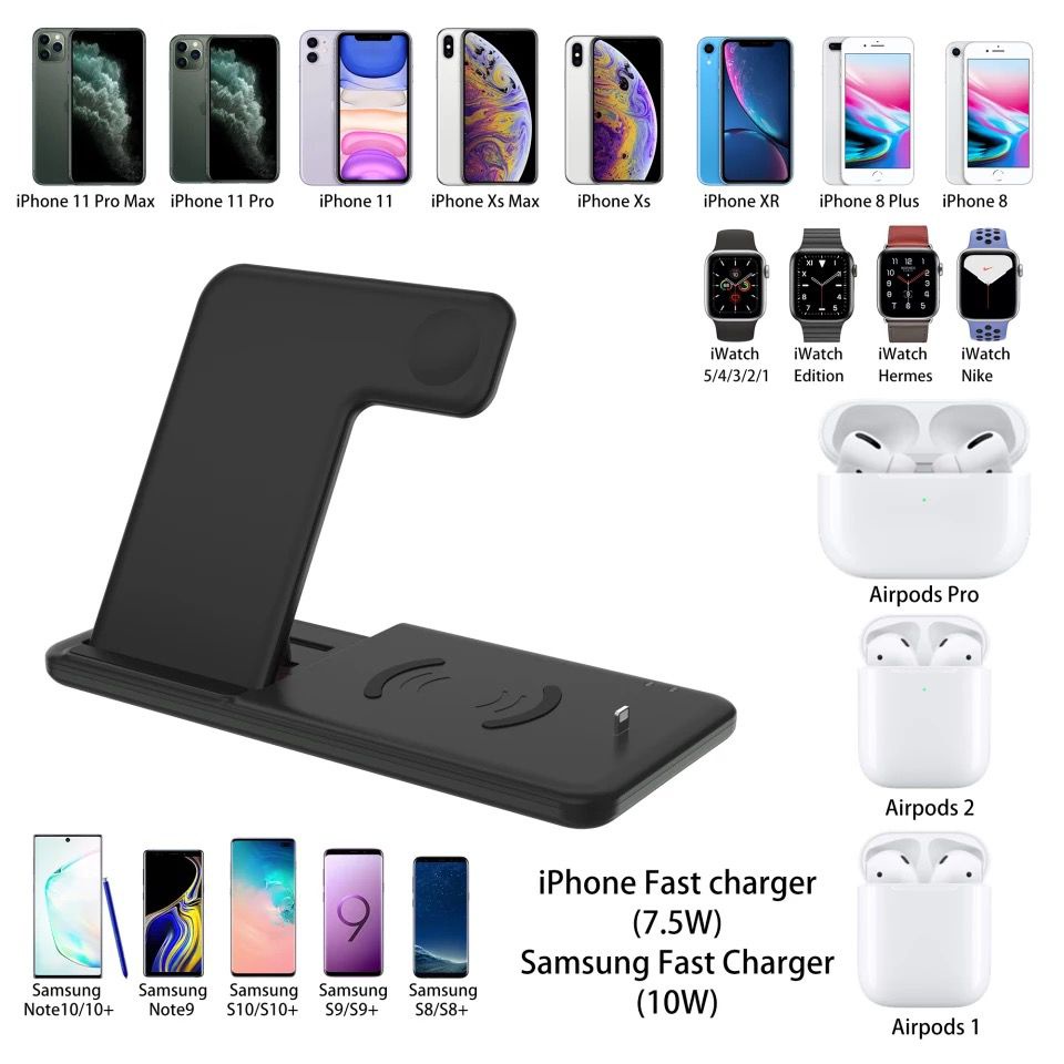 [RO ACC] W2 NANVAN 4IN1 WIRELESS CHARGER DOCK PREMIUM QUALITY