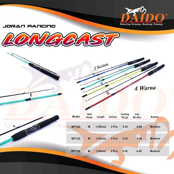 joran daido longcast 135 joran fiber