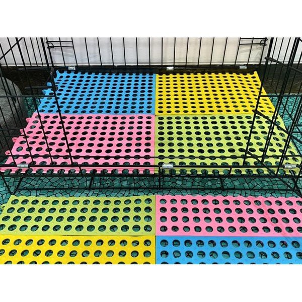 MurmerOfficial  R529 ALAS KANDANG PELIHARAAN ALAS PRAKTIS PELINDUNG LANTAI KANDANG ALAS KANDANG KUCING ALAS KANDANG ANJING ALAS KANDANG KELINCI 30x30 POLKADOT - TATAKAN KANDANG-6