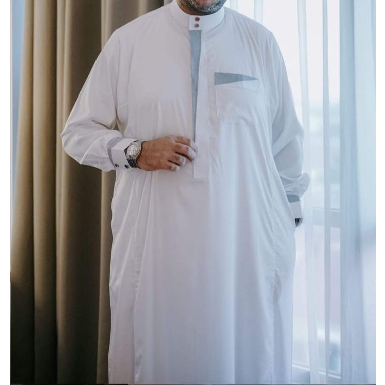 TERBARU HAROMAIN | JUBAH ALHARAMAIN PREMIUM MANSET KOMBINASI NEW, PALING BARU DARI AL HARAMAIN,  JUB