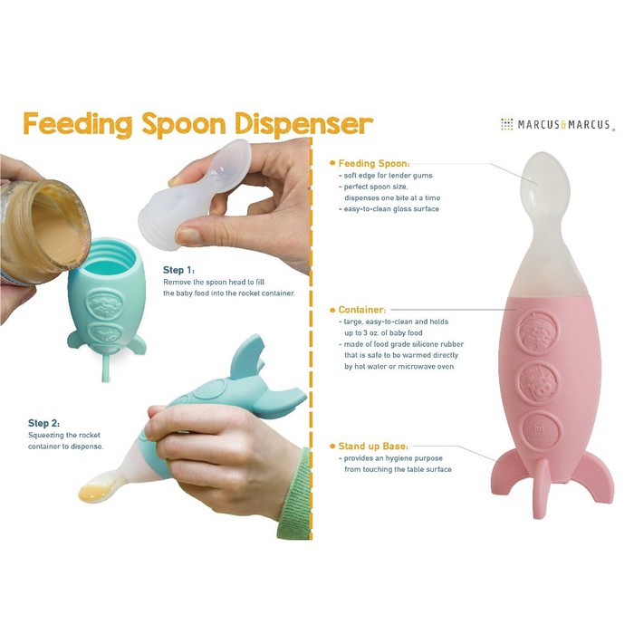 Marcus &amp; Marcus Feeding Spoon Dispenser Blue