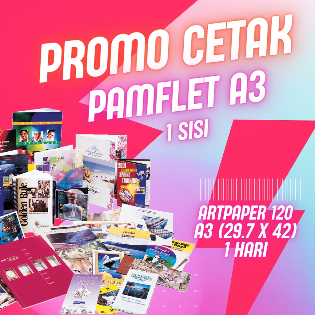

CETAK PRINT BROSUR PAMFLET A3+ 1 SISI FULL WARNA