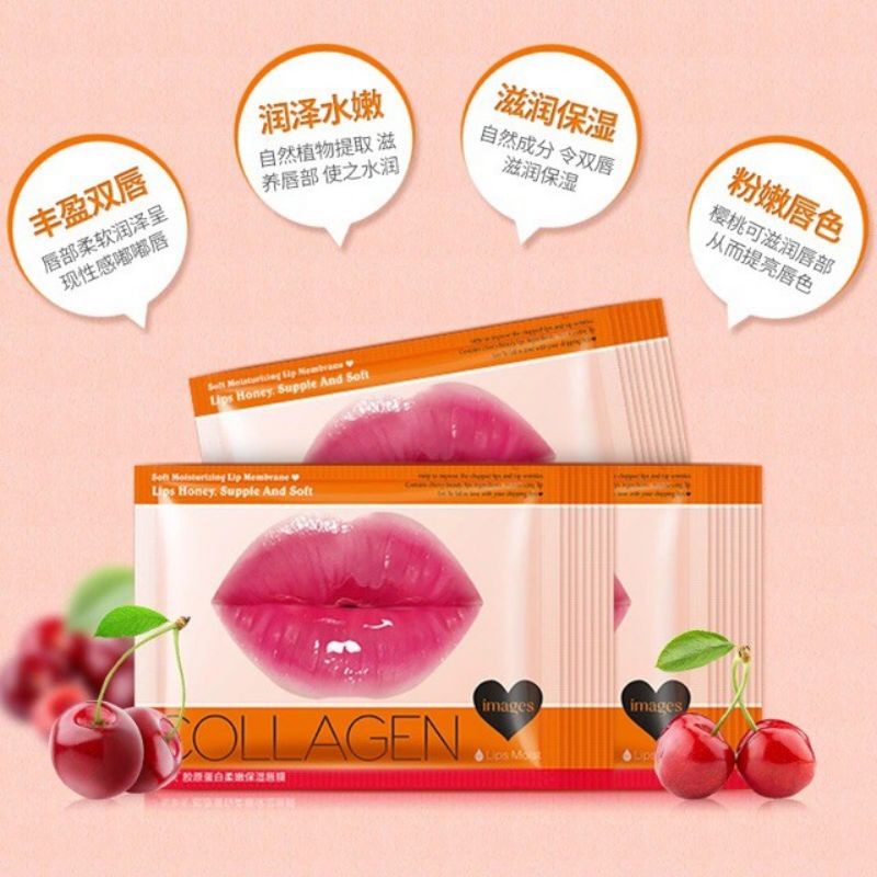 Honey Supple n Soft Colagen Mask  Masker bibir korea