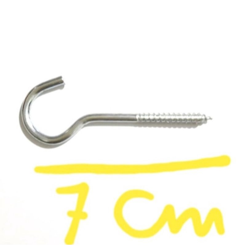 PAKU SEKRUP  PAKU TANDA TANYA CANTOLAN PANJANG: 7 CM1 PACK ISI : 12PCS