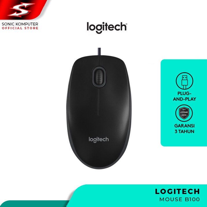 Mouse USB Logitech B100 Optical