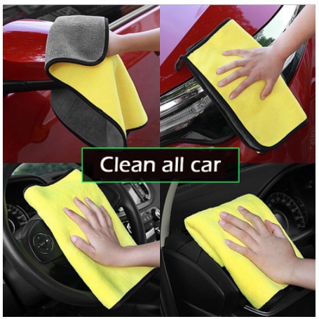 Lap Microfiber High Quality Tebal Lembut 2 Warna Anti Lecet