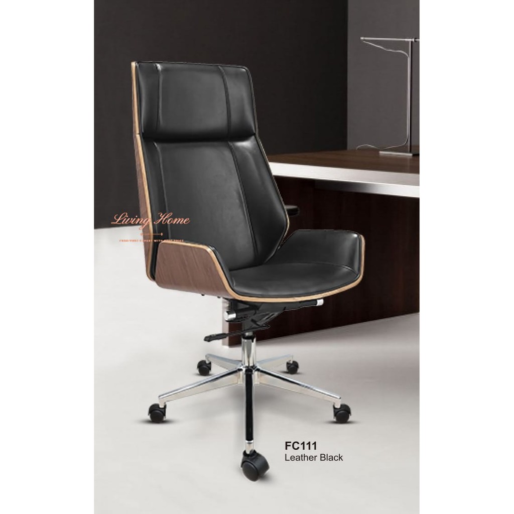 Kursi Direktur Modern FC111 Kulit Quinnstar Bangku Kerja Kantor Pimpinan Direksi Fashion Chair