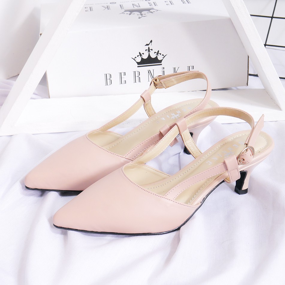 Bernike Shoes - Melia Sepatu Heels Wanita 5 Cm-PEACH