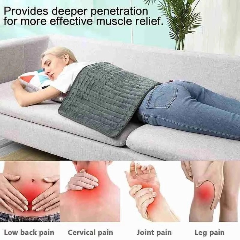 Heating Pad Mat Alas Selimut Bantal Terapi Pemanas Elektrik 60x30cm