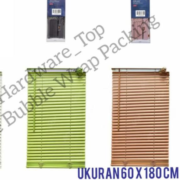 ♗ 60x180cm Kris Tirai Gulung PVC / Kerey PVC / gorden / Tirai / Venetian Blinds ✮