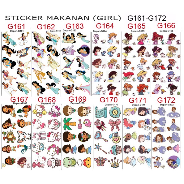 

Edible Stamp Stiker Makanan Edible Stiker Edible Image Edible Print Sticker Makanan G161-G172