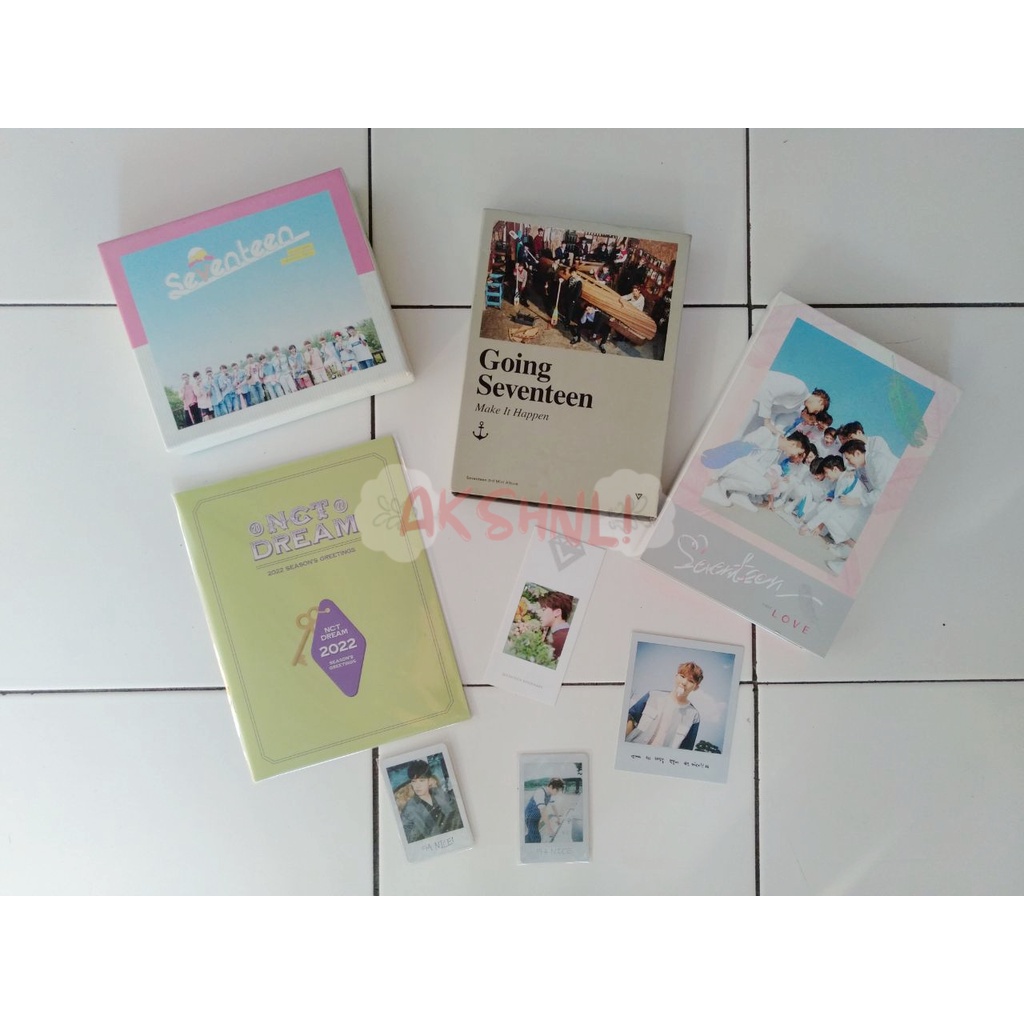 Seventeen album and PC (Love Letter, Aju Nice & Make it Happen)