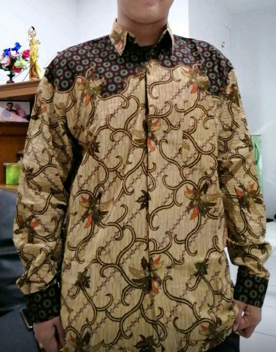 Kemeja Batik Pria Lengan Panjang Motif Terbaru Buar Seragam Kerja Kondangan Harian Sarimbit Dll